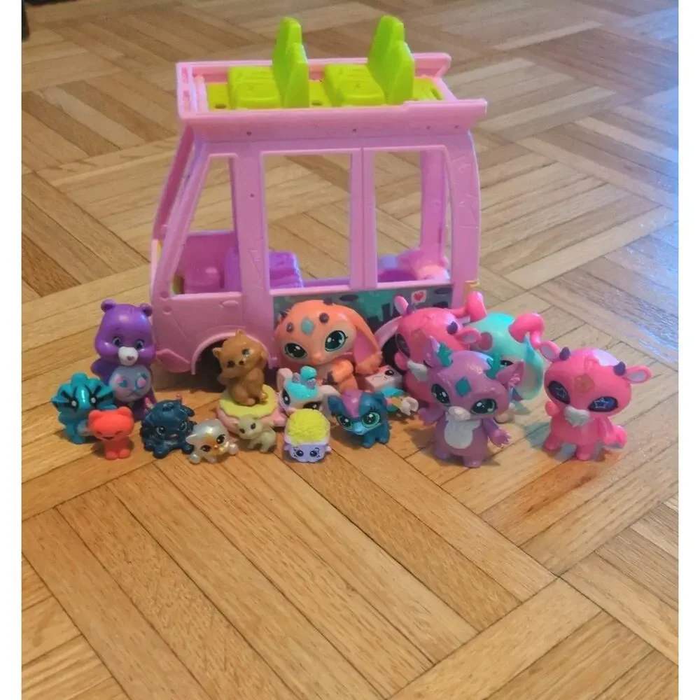 Littlest Pet Shop Magic Mixies Care Bare Tiko Belle Mozzarella Firgures Toy Lot